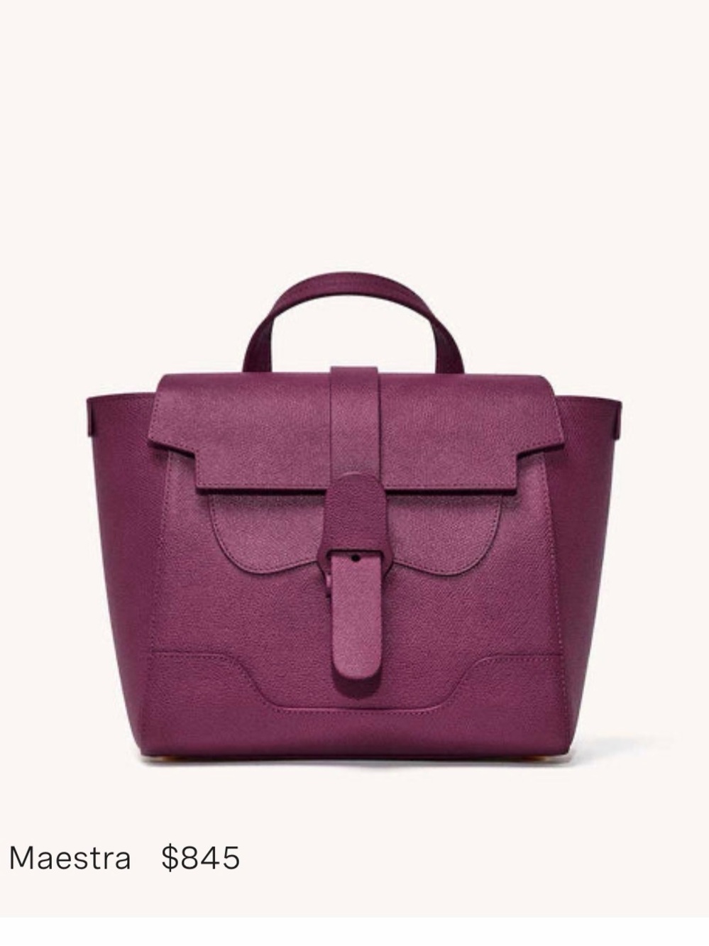 Senreve Mid Maestra Top-Handle Satchel in Plum